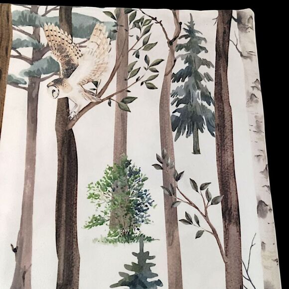 MACODESIGN Woodland Animals Pillow Cover Sham Accent Velvet Cabin Forest Fairy - Picture 8 of 16